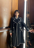 Edenic Color Matching Trench Coat