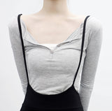 (1+1) Noet Button T-Shirt + Strap Skirt Set