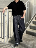 Non-Fade Linen Slab Wide Denim