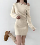 Feminine Mood Slim Fit H-Line Tight One Piece