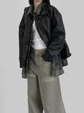 ECL Leather Shirt Jacket
