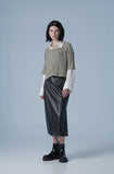 Side wrap long skirt