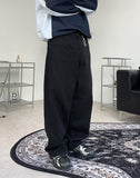 Delf over wide denim pants