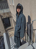 Detro Denim Track Hood Zip-Up