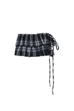Norton Check Layered Short Skirt