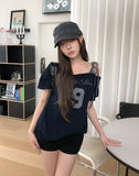 Move Layered One-Shoulder Short Sleeve