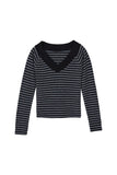 Natman Stripe V-neck Sweater