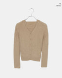 Omin Angora Slim Fit Sleeveless Cardigan