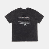 Vancarhell printing washed over t-shirt