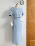 Laurent Tweed H-Line Long One Piece