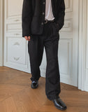 Cays Tweed Pintuck Slacks