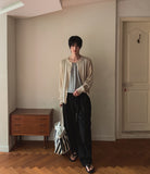 Soven Linen Two-Tuck Banding Pants