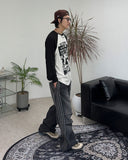 Derriff Color Matching Long Sleeve T-Shirt