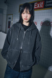 [2-WAY] Sleeve Star Pigment Hood Zip-Up