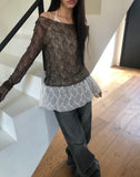 Shuhin Layered Lace Knit