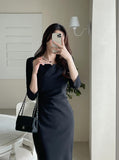Laibis Drape Shirred H-Line One Piece