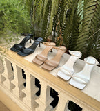 Yuloa Square Strap Mule Shoes
