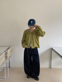 [unisex] Riove Raw Denim Wide Pants