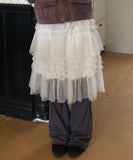 Lapue Frill Tiered Midi Skirt