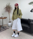 Harmen Pintuck Happo Bermuda Pants