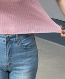 Sisle knit sleeveless wrinkle shirt set