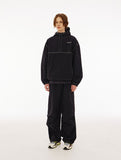 Color Matching Stitch Hood Anorak