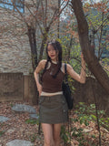 Vivi Unbalance Rribbed Sleeveless