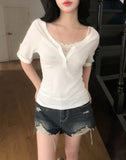 Taysi Roll-up Three Quarter T-shirt