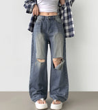 Summer No-Fade Balloon Wide-Fit Denim Pants