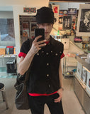 Kelden Cutout Short Sleeve Trucker Shacket