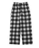 Peach Check Wide Pants