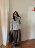 [unisex] Dalkas Pintuck Cotton Banding Wide Pants