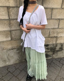 Fuggle Chiffon Tiered Long Skirt