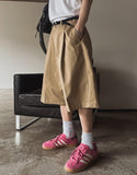 Mirdi Bermuda Pintuck Cotton Pants