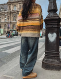 Ripple Semi Baggy Denim Pants