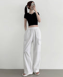 Cargo ver Rustle Cooling Banding Long Wide Pants