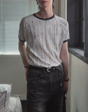 G-Bee pattern ringer short sleeve t-shirt