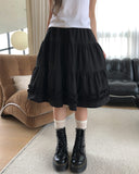 Eti Frill Tiered Midi Skirt