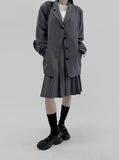 Ozu Back Belt Oversized Jacket