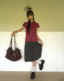 Pocari Slim Check Short Sleeve Shirt
