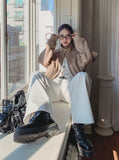 [U-BASIC] S/S White Cotton Wide Pants