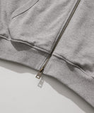 Round Cut Heavy Cotton Hoodie Zip Up