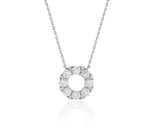 Essence Silver (W) Moissanite Floral Necklace M
