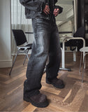 Bor Washed Wide Denim Pants