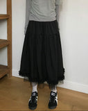 LACE FRILL LONG SK