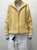 SPRING OVER KNIT ZIP-UP