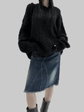 REMEME denim midi skirt