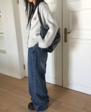 Moselle Wool Angora Boxy Overfit Cardigan