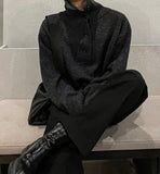 Button High Neck Knit