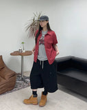 Luden Button Cargo Bermuda Pants